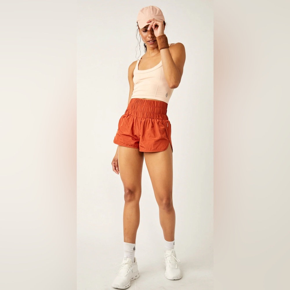 Free People Movement The Way Home Short in Burnt Orange